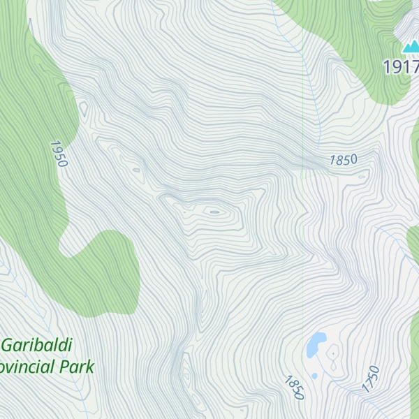 Map of Bastion Peak
