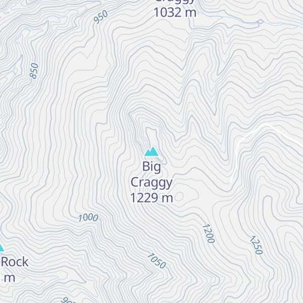 Map of Big Craggy