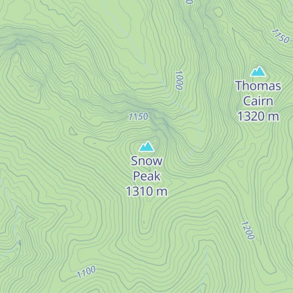 Map of Snow Peak