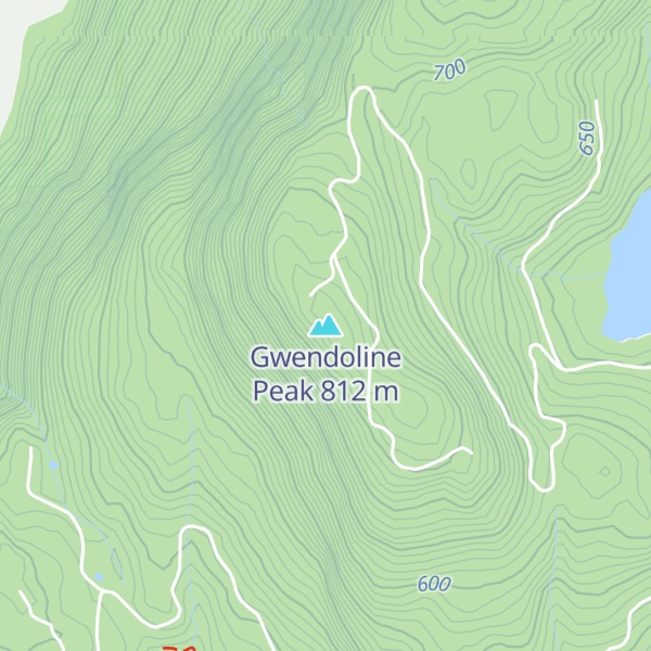 Map of Gwendoline Peak