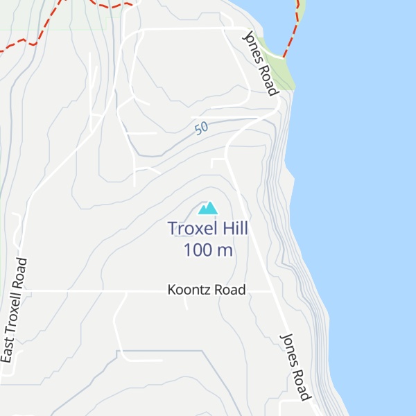 Map of Troxel Hill