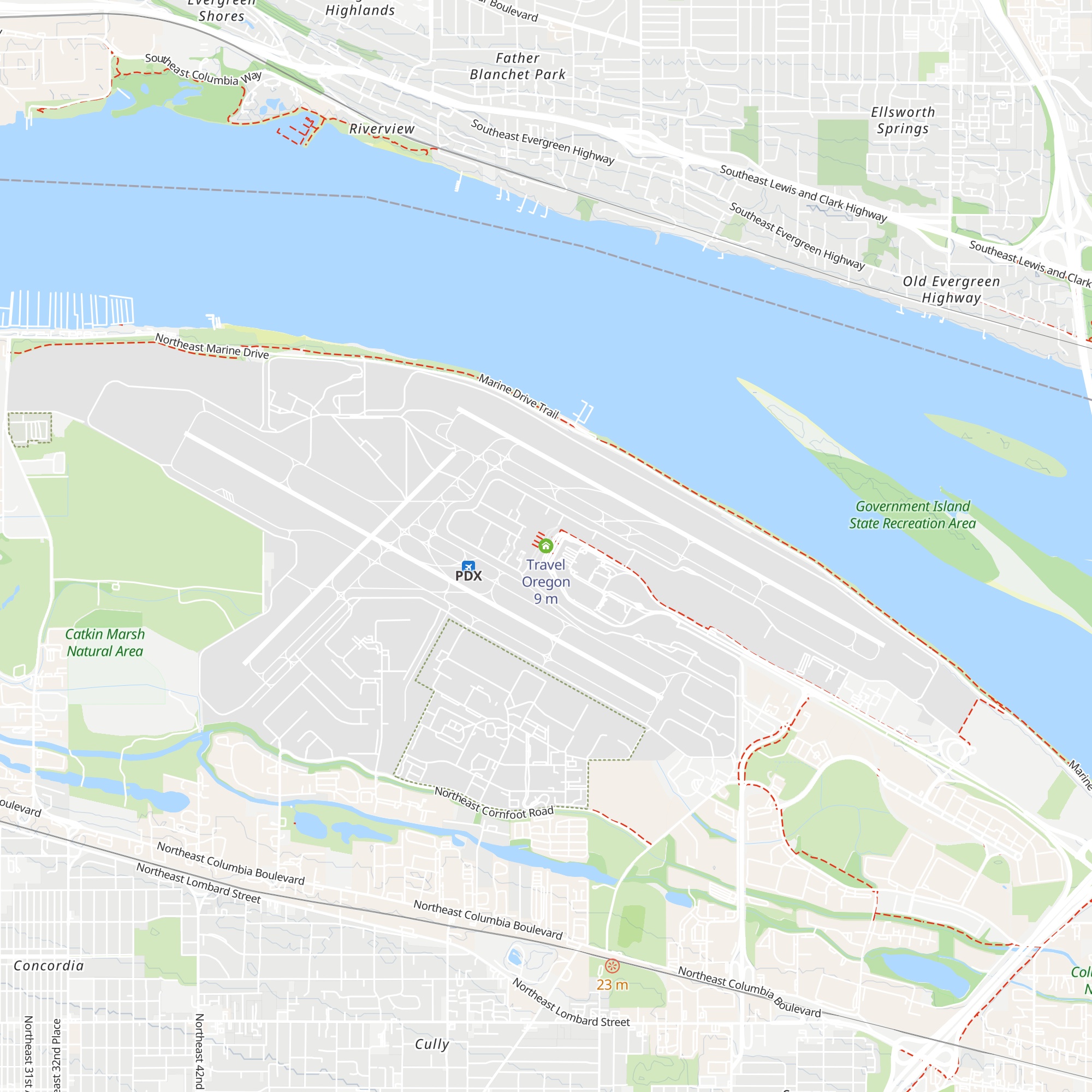 Travel Oregon map