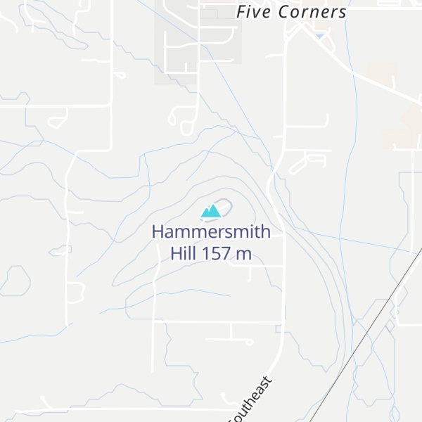 Map of Hammersmith Hill