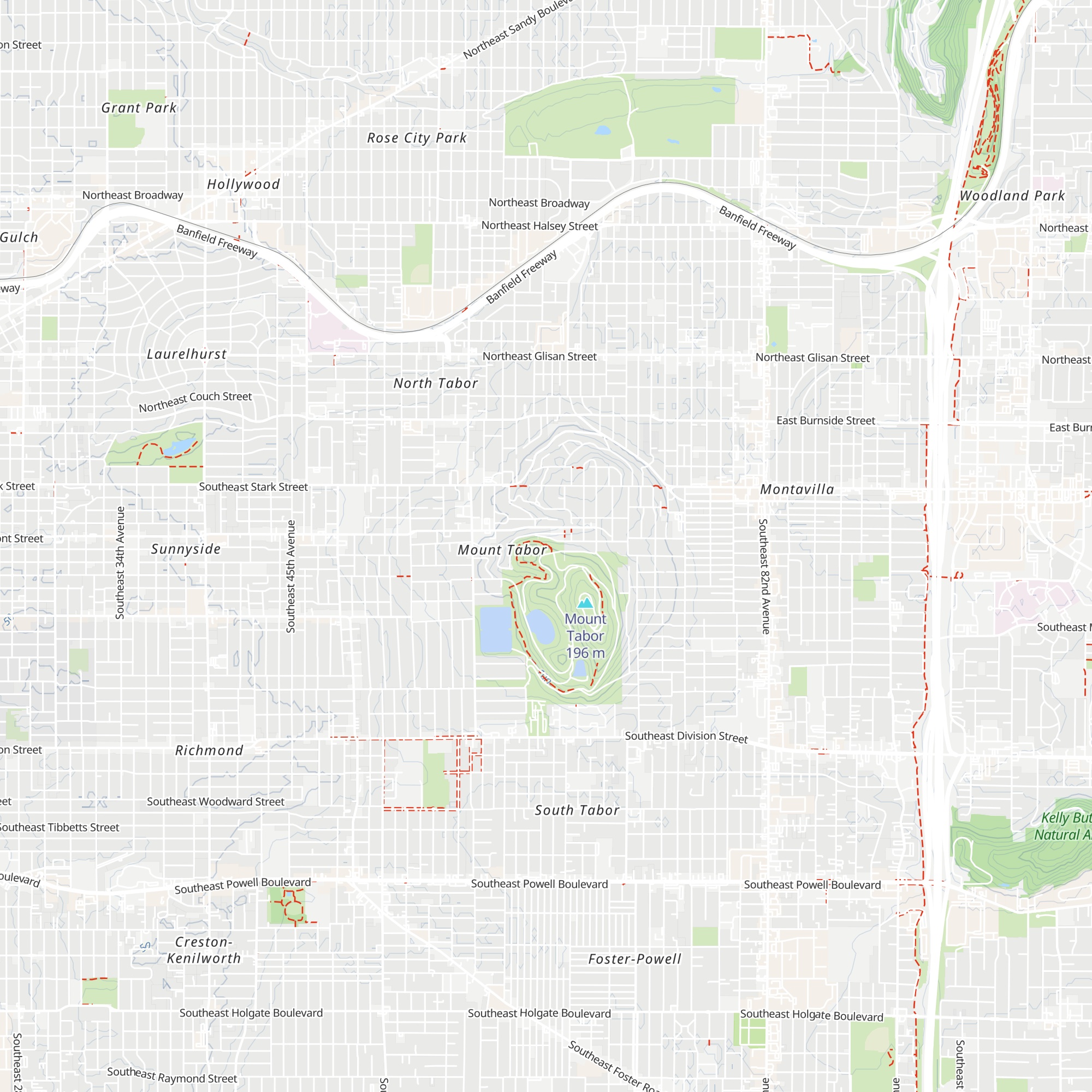 Mount Tabor Visitor Center map