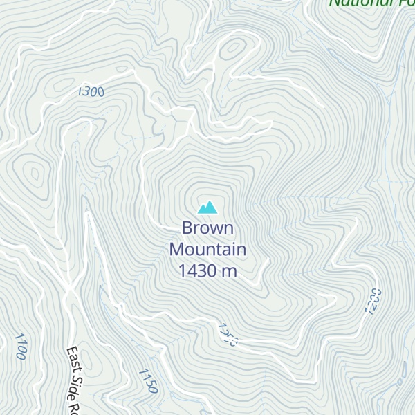 Map of Brown Mountain