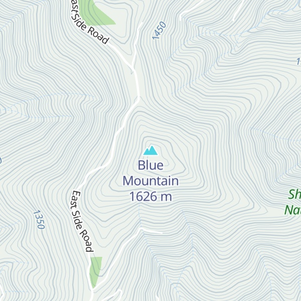 Map of Blue Mountain
