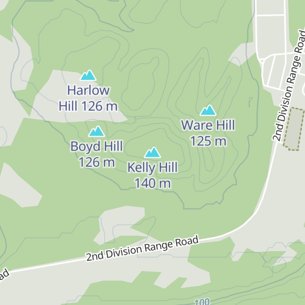 Map of Kelly Hill