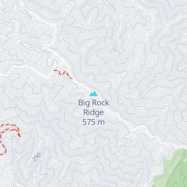 Map of Big Rock Ridge