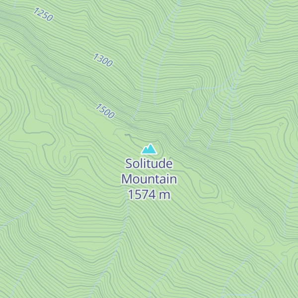 Map of Solitude Mountain