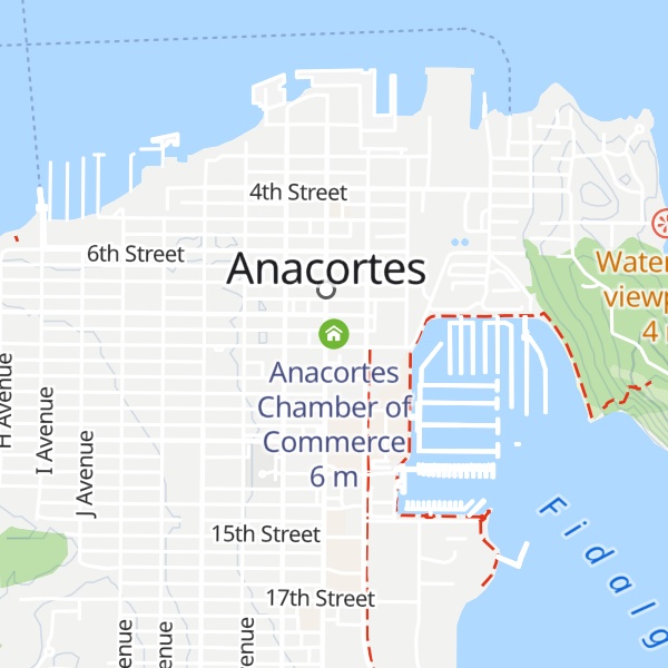 Map of Anacortes Chamber of Commerce