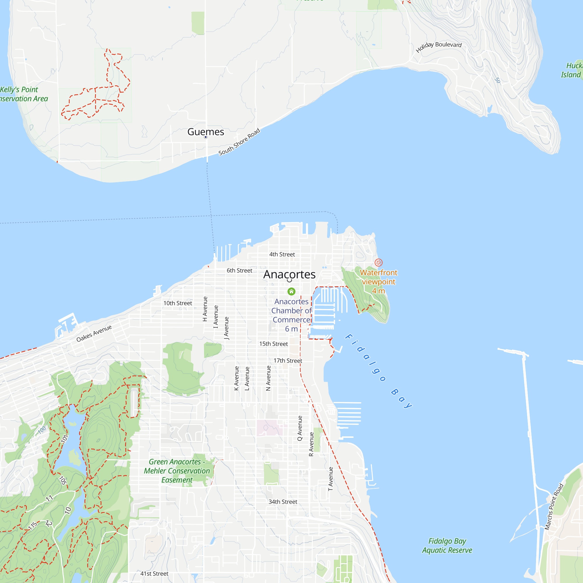 Anacortes Chamber of Commerce map