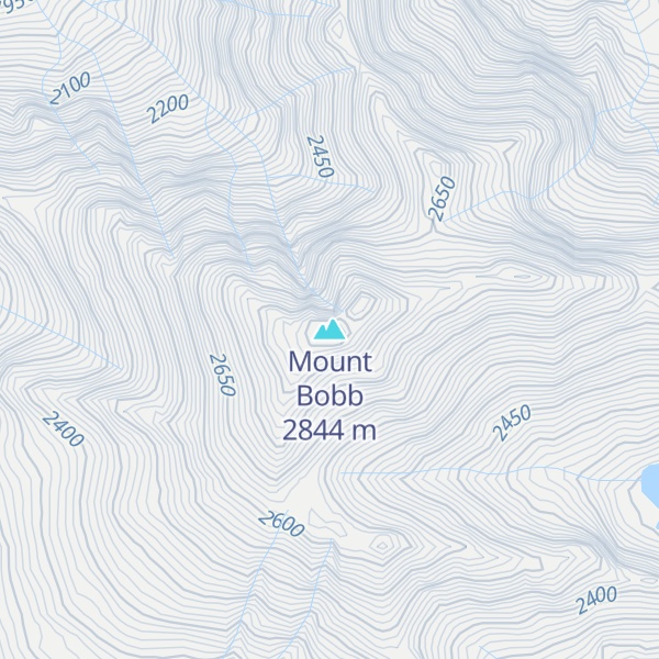 Map of Mount Bobb