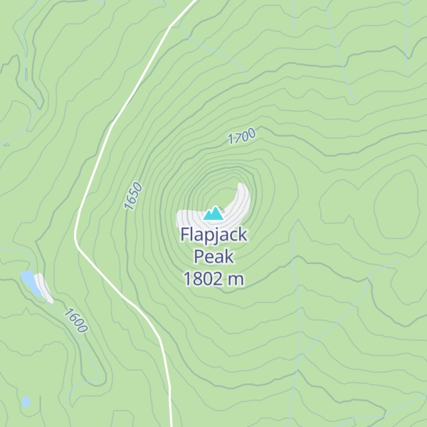Map of Flapjack Peak