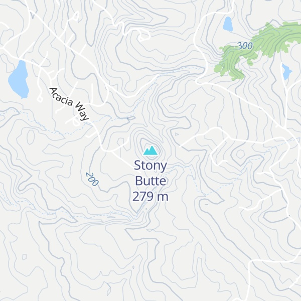 Map of Stony Butte