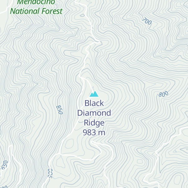 Map of Black Diamond Ridge