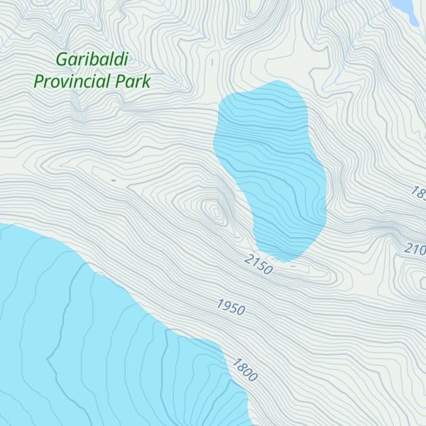 Map of Tenas Peak