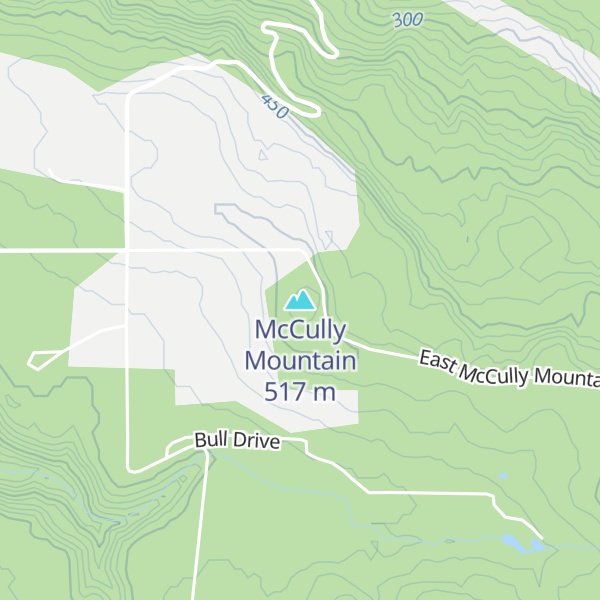 Map of McCully Mountain
