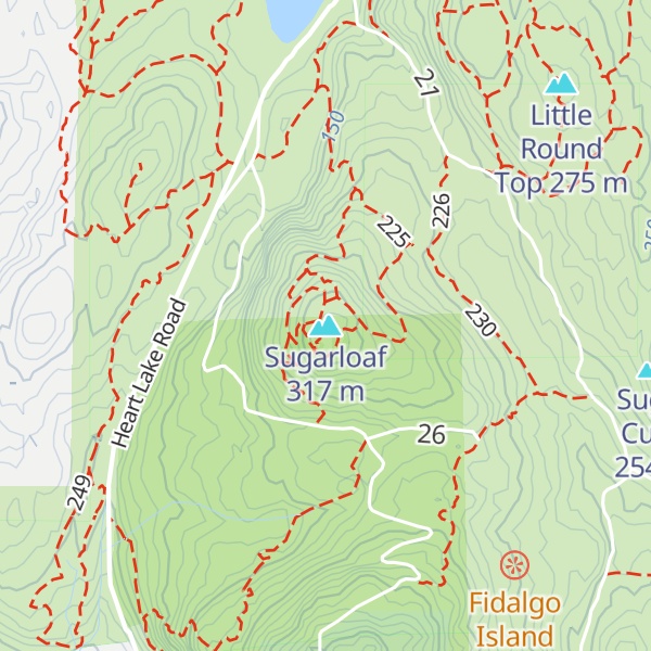 Map of Sugarloaf