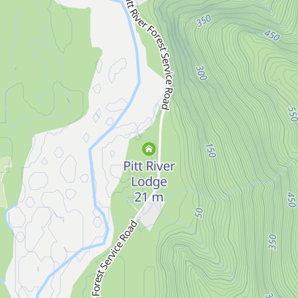 Map of Pitt River Lodge