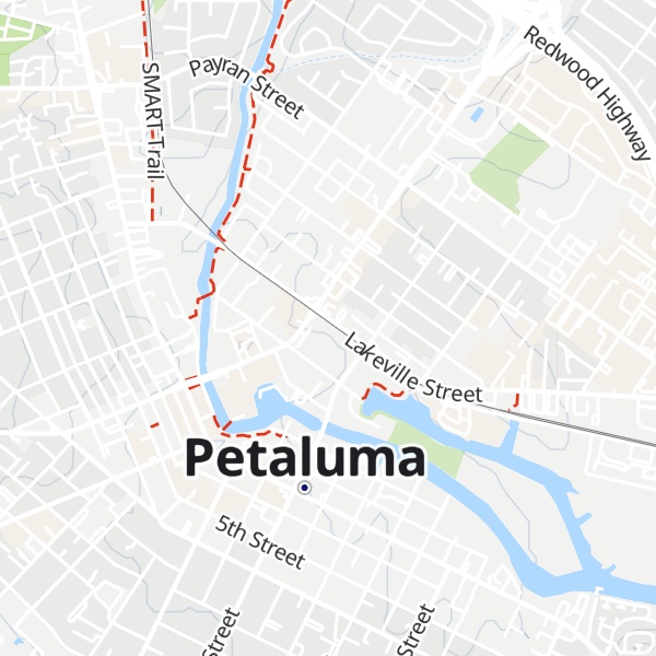 Map of Petaluma Visitor Center