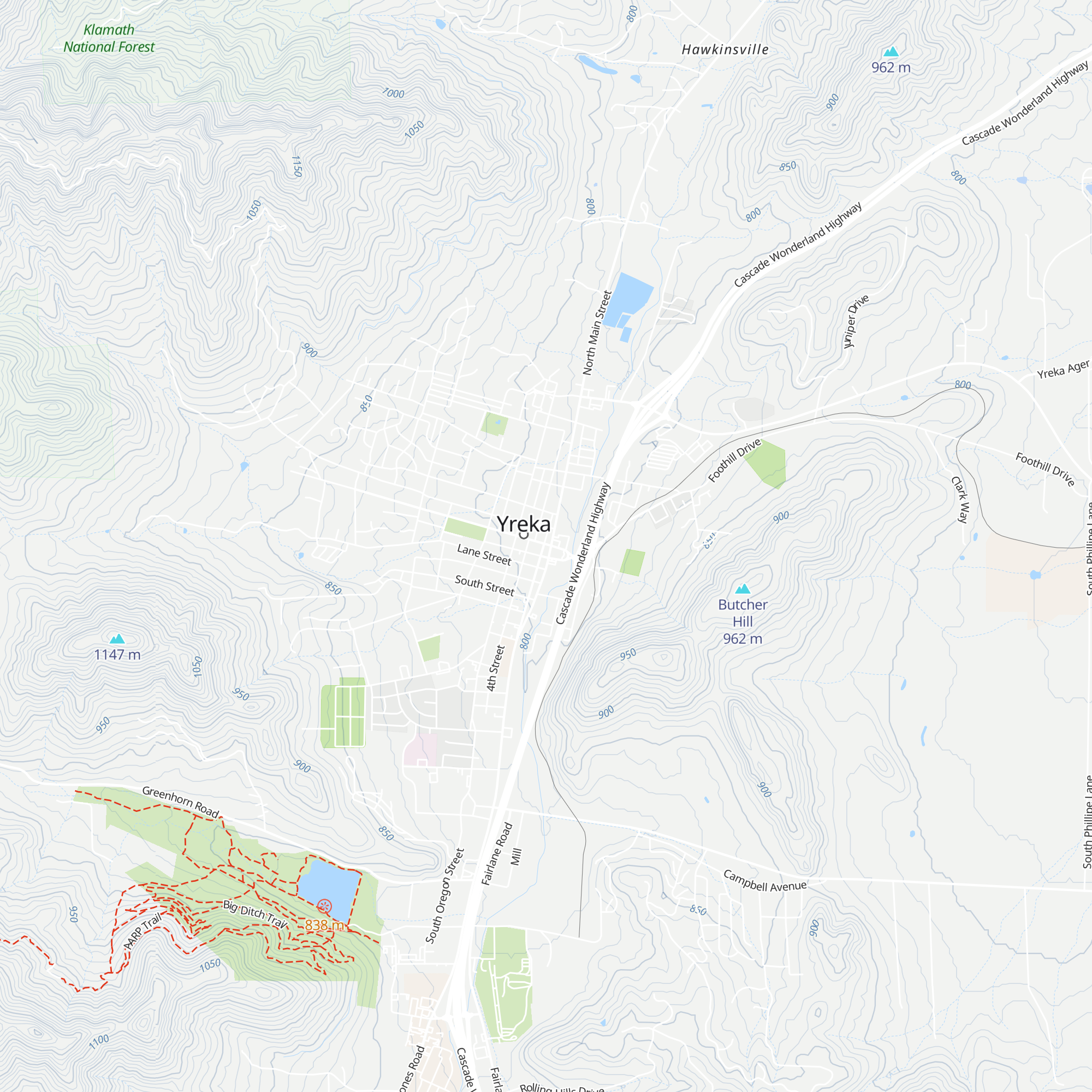 Yreka Chamber of Commerce map