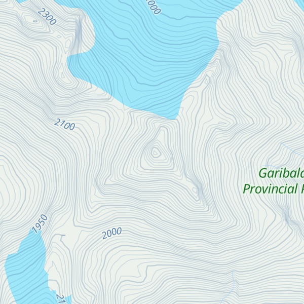 Map of Talon Peak