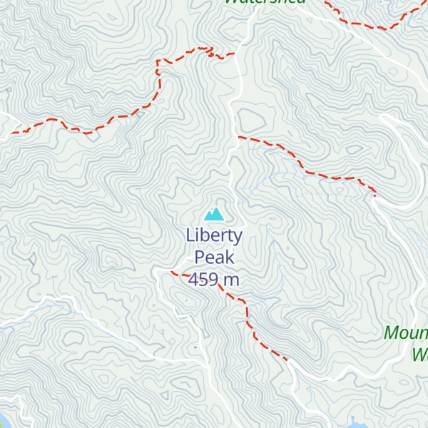 Map of Liberty Peak