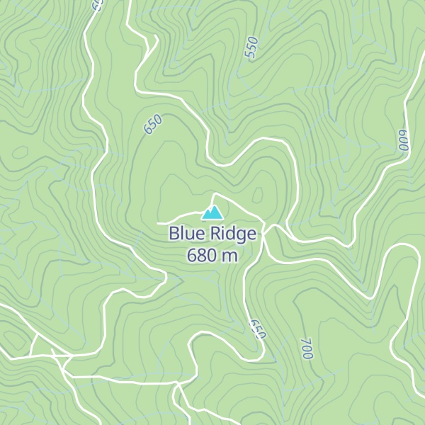 Map of Blue Ridge