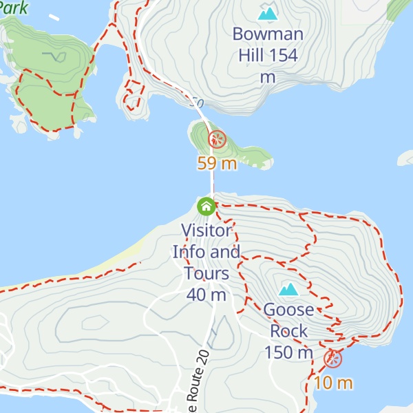 Map of Visitor Info and Tours
