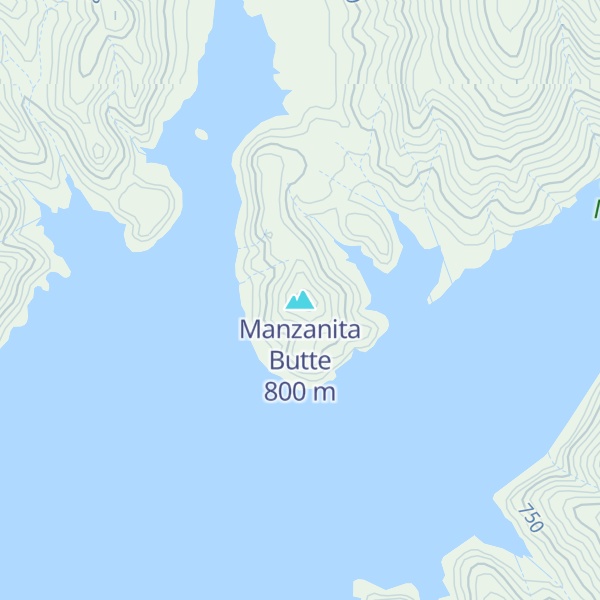 Map of Manzanita Butte