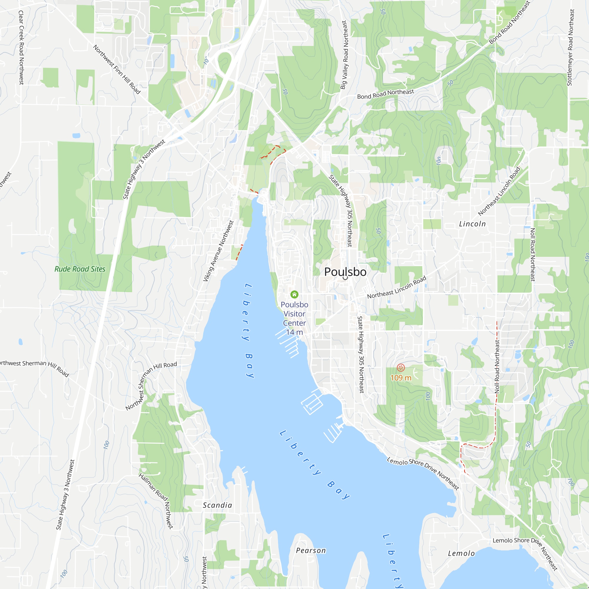 Poulsbo Visitor Center map