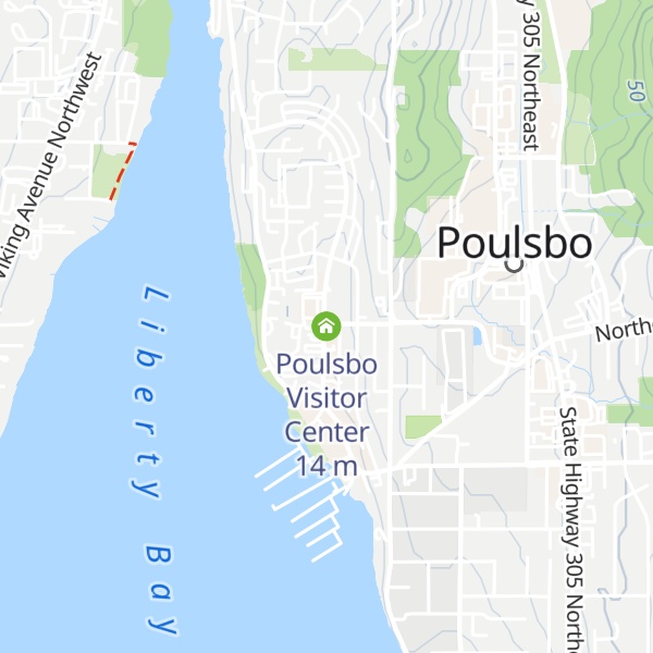 Map of Poulsbo Visitor Center