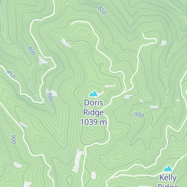 Map of Doris Ridge