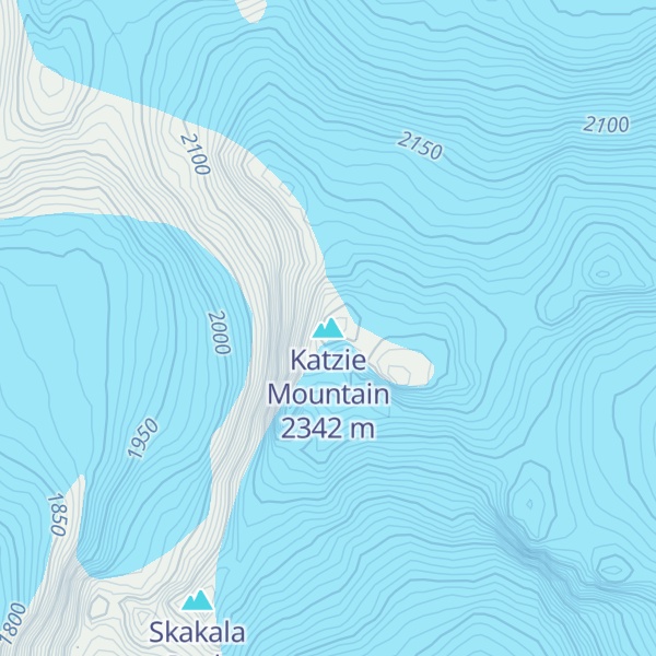 Map of Katzie Mountain