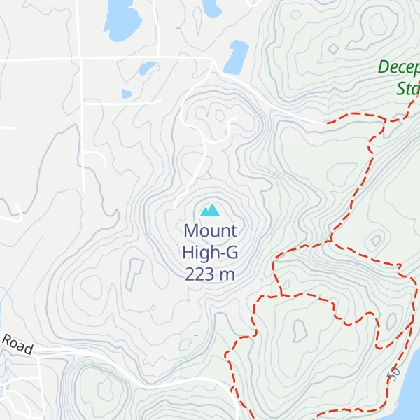 Map of Mount High-G