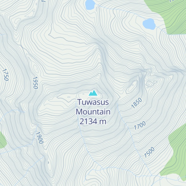 Map of Tuwasus Mountain