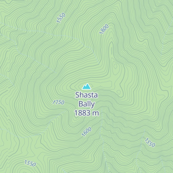 Map of Shasta Bally