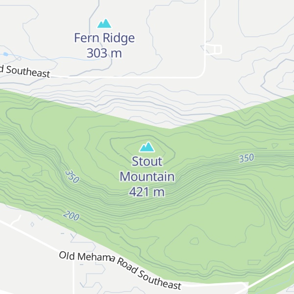 Map of Stout Mountain