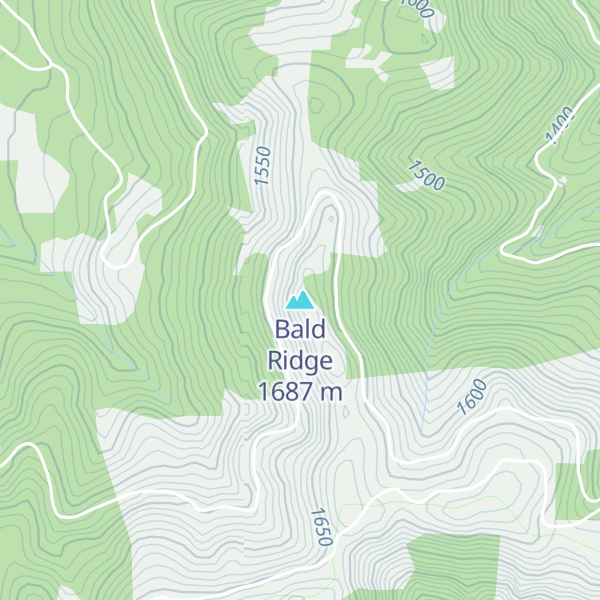 Map of Bald Ridge
