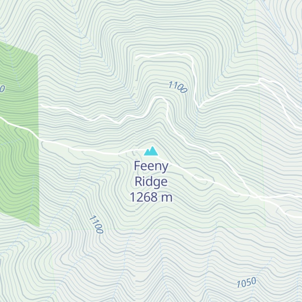 Map of Feeny Ridge