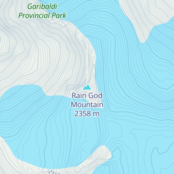 Map of Rain God Mountain