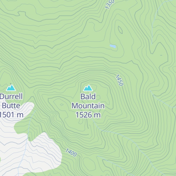 Map of Bald Mountain