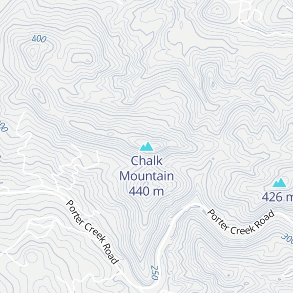 Map of Chalk Mountain