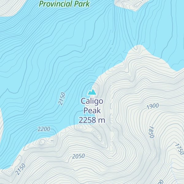 Map of Caligo Peak