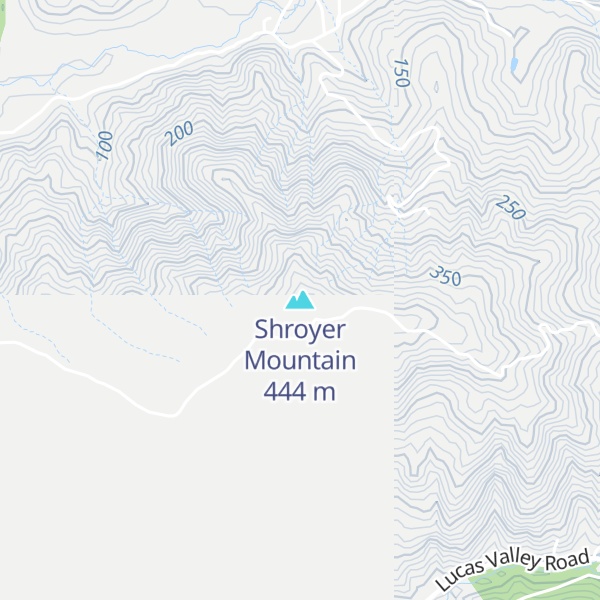 Map of Shroyer Mountain