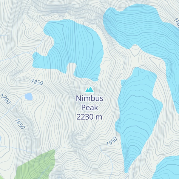 Map of Nimbus Peak