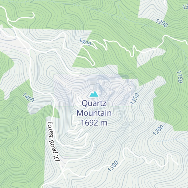 Map of Quartz Mountain