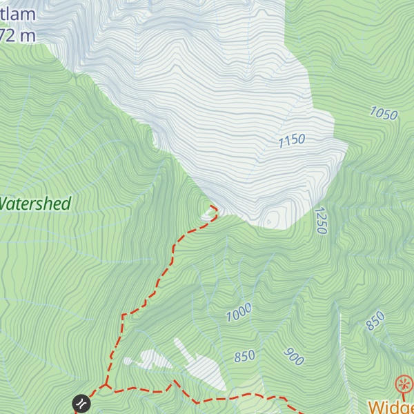 Map of Widgeon Peak