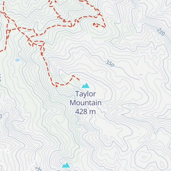 Map of Taylor Mountain