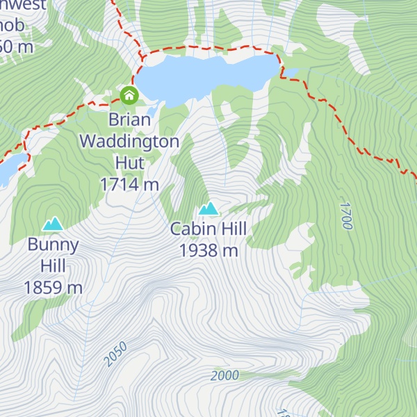 Map of Cabin Hill